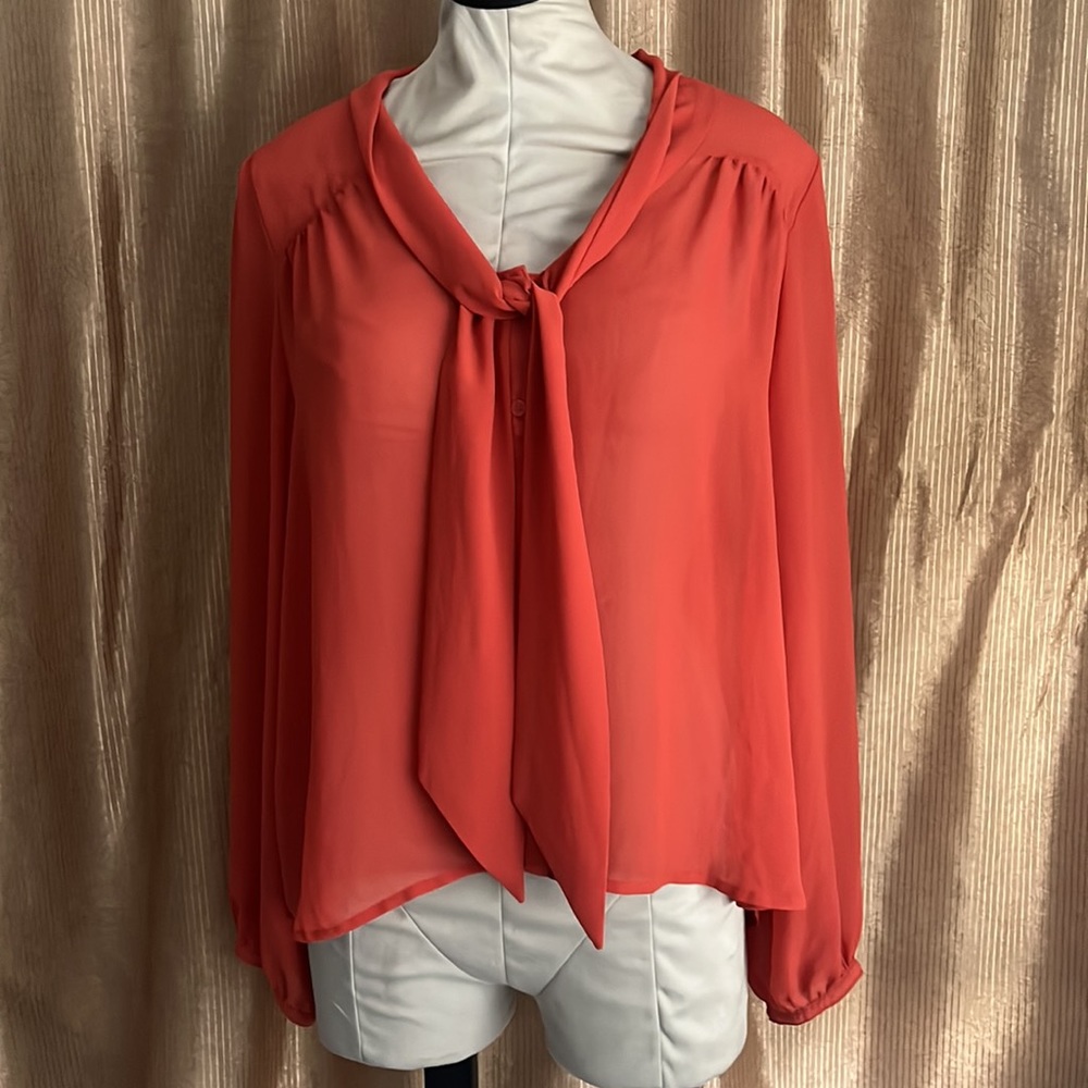 Orange blouse